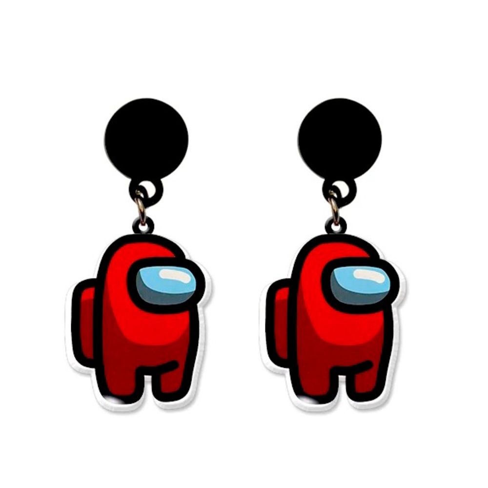 Among Us: Red earrings lookin Sus AF